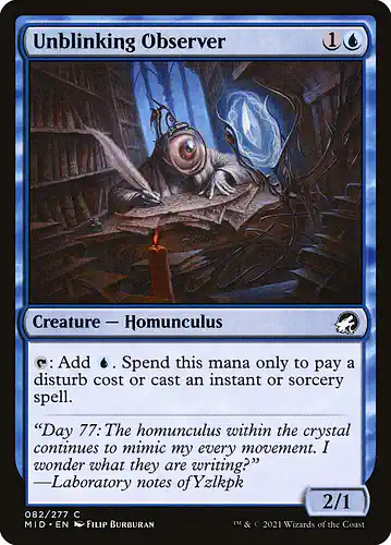 Unblinking Observer - mid Spoiler