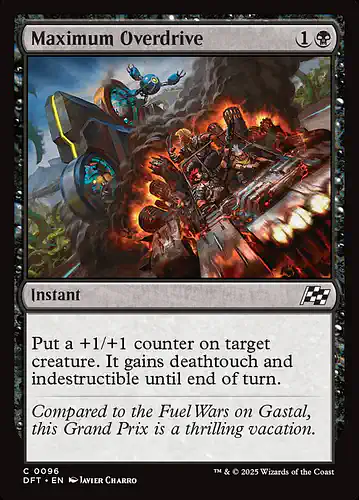 Maximum Overdrive - dft Spoiler