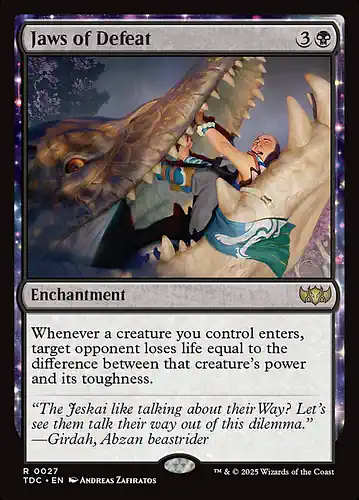 Jaws of Defeat - tdc Spoiler