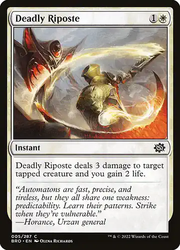 Deadly Riposte - bro Spoiler