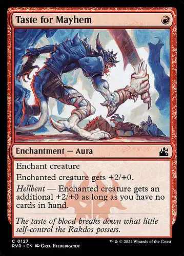 Taste for Mayhem - rvr Spoiler