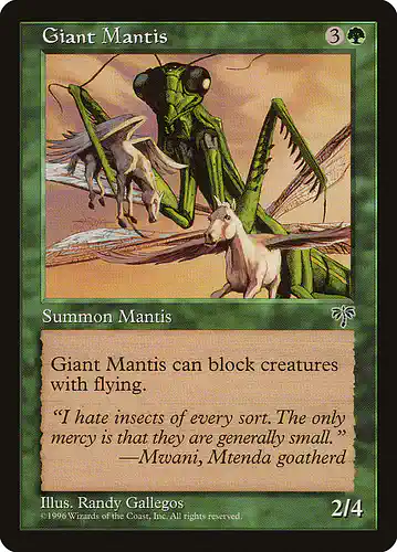 Giant Mantis - mir Spoiler