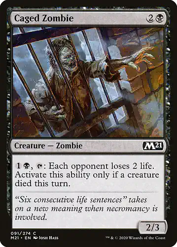 Caged Zombie - m21 Spoiler