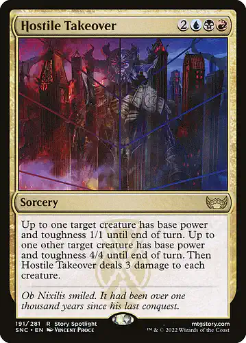 Hostile Takeover - snc Spoiler