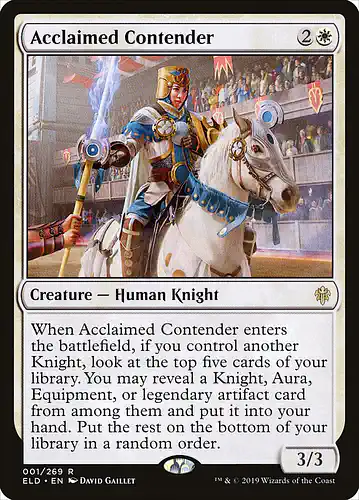 Acclaimed Contender - eld Spoiler
