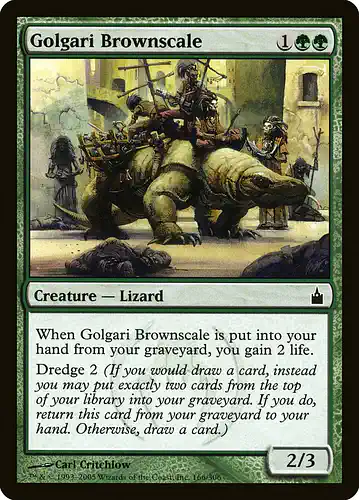 Golgari Brownscale - rav Spoiler