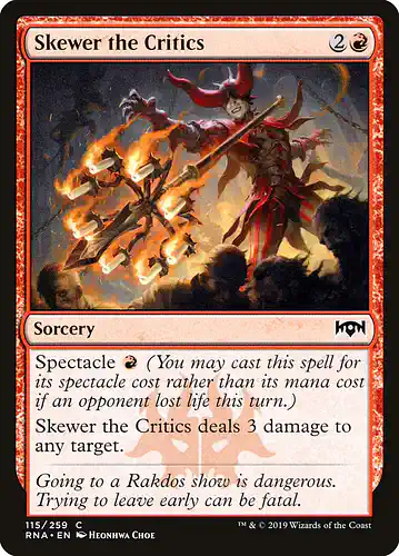 Skewer the Critics - rna Spoiler