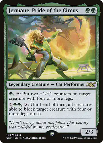 Jermane, Pride of the Circus - unf Spoiler