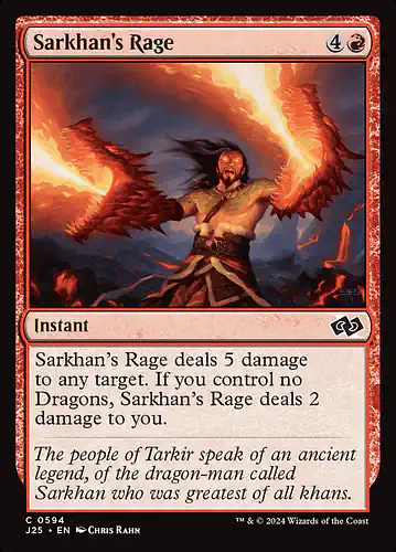 Sarkhan's Rage - j25 Spoiler