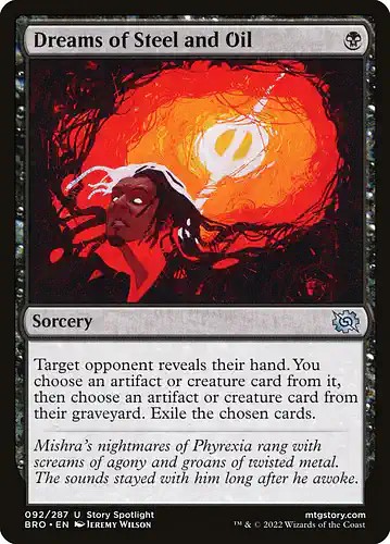 Dreams of Steel and Oil - bro Spoiler