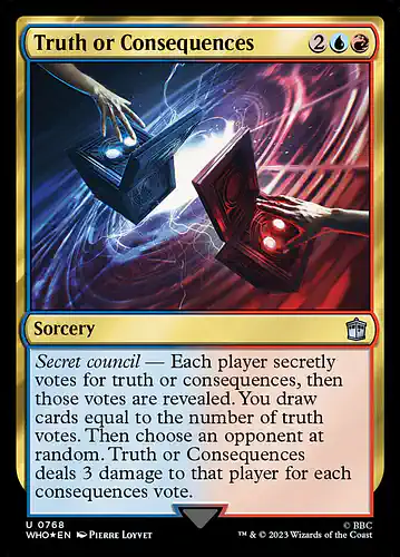 Truth or Consequences - who Spoiler