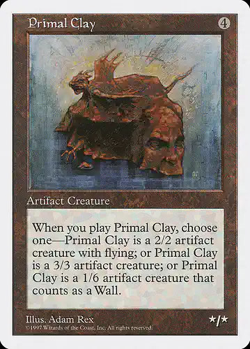 Primal Clay - 5ed Spoiler