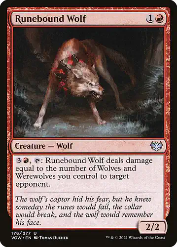 Runebound Wolf - vow Spoiler