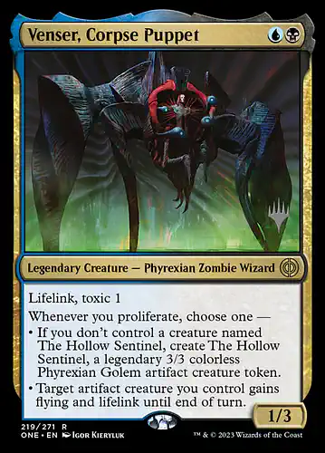 Venser, Corpse Puppet - one Spoiler
