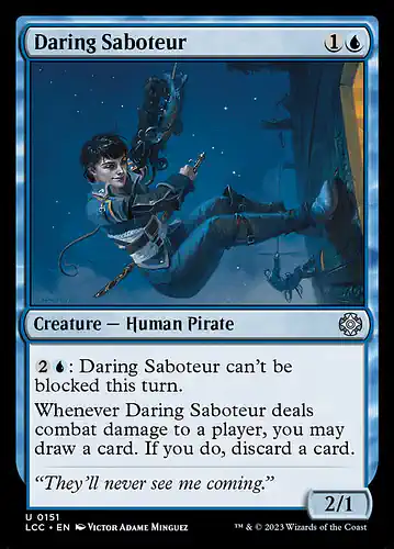 Daring Saboteur - lcc Spoiler