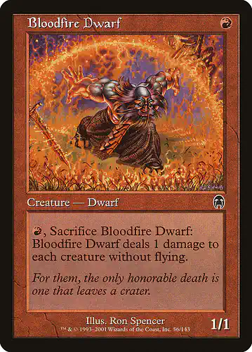 Bloodfire Dwarf - apc Spoiler