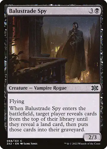 Balustrade Spy - 2x2 Spoiler