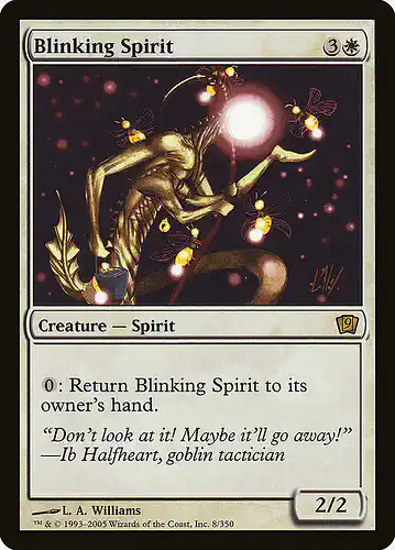 Blinking Spirit - 9ed Spoiler