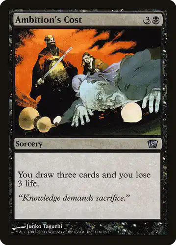 Ambition's Cost - 8ed Spoiler
