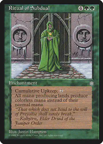 Ritual of Subdual - ice Spoiler