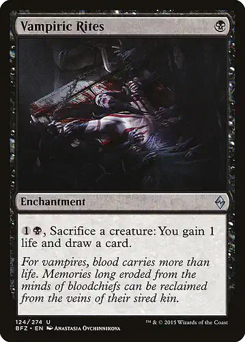 Vampiric Rites - bfz Spoiler