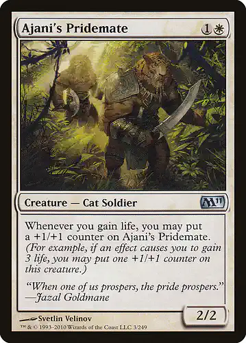 Ajani's Pridemate - m11 Spoiler