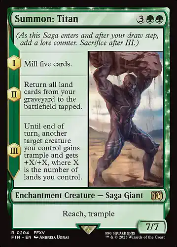 Summon: Titan - fin Spoiler