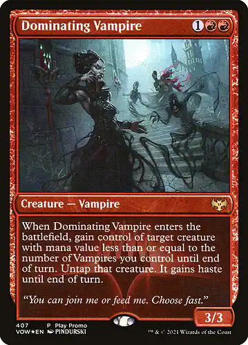 Dominating Vampire - vow Spoiler