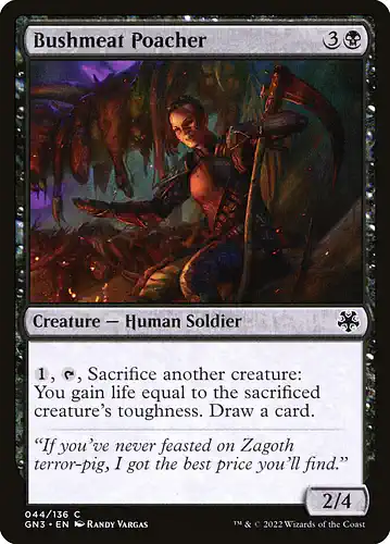Bushmeat Poacher - gn3 Spoiler