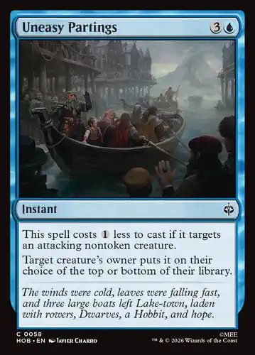 Uneasy Partings - hob Spoiler