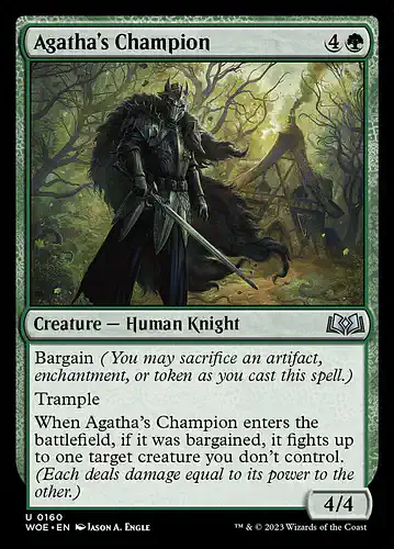 Agatha's Champion - woe Spoiler