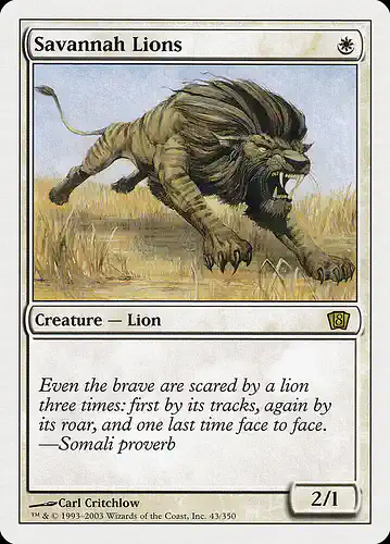 Savannah Lions - 8ed Spoiler