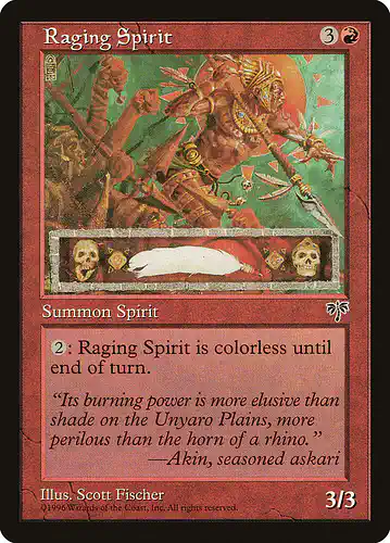 Raging Spirit - mir Spoiler