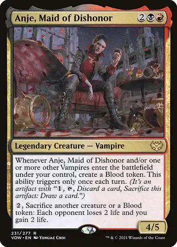 Anje, Maid of Dishonor - vow Spoiler
