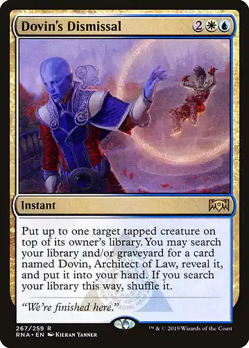 Dovin's Dismissal - rna Spoiler
