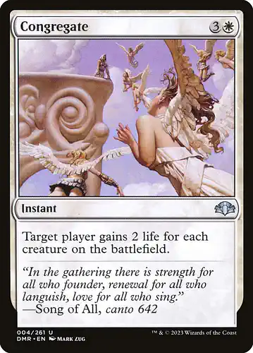 Congregate - dmr Spoiler