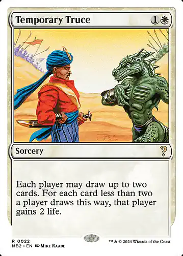 Temporary Truce - mb2 Spoiler