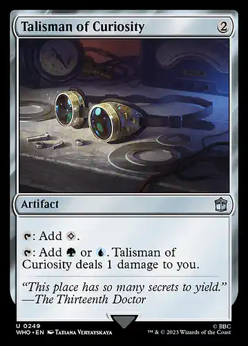 Talisman of Curiosity - who Spoiler