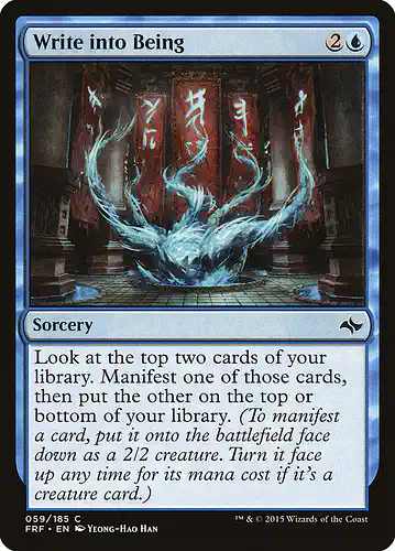 Write into Being - frf Spoiler