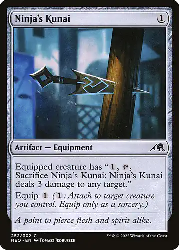 Ninja's Kunai - neo Spoiler