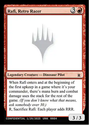 Rafi, Retro Racer - unk Spoiler