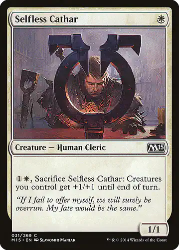 Selfless Cathar - m15 Spoiler