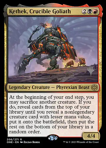 Kethek, Crucible Goliath - one Spoiler
