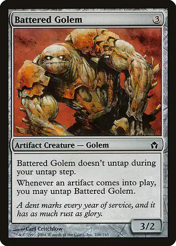Battered Golem - 5dn Spoiler