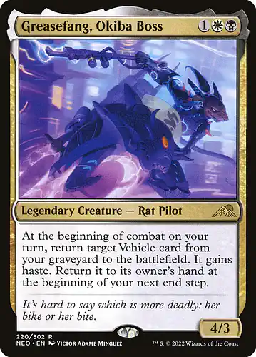 Greasefang, Okiba Boss - neo Spoiler