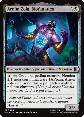 Arnim Zola, Bio-Fanatic - msh Spoiler