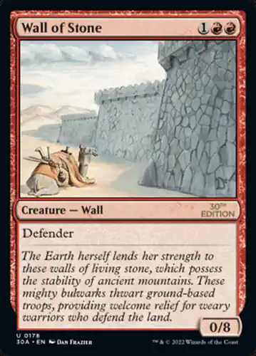 Wall of Stone - 30a Spoiler