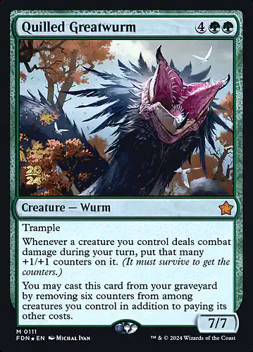 Quilled Greatwurm - fdn Spoiler