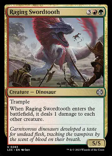 Raging Swordtooth - lcc Spoiler