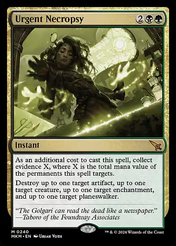 Urgent Necropsy - mkm Spoiler